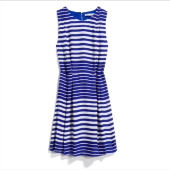 Collective Concepts Dresses & Skirts - Stitch Fix Sawyer Cobalt Striped Dress Sleeveless